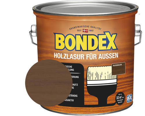 Holzschutz-Lasur Bondex nussbaum 2,5 l