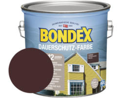 Holzfarbe-Dauerschutzfarbe Bondex kakao/schokoladenbraun 2,5 l