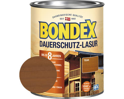 Dauerschutz-Lasur Bondex teak 750 ml