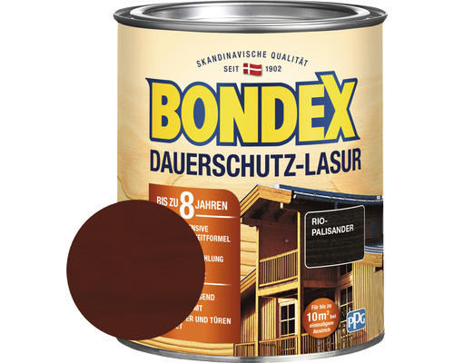 Dauerschutz-Lasur Bondex rio palisander 750 ml