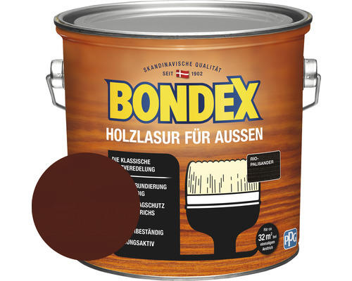 Holzschutz-Lasur Bondex rio palisander 2,5 l