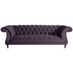 XXXLutz Lauterach - Ihr Möbelhaus bei Bregenz Chesterfield-Dreisitzer-Sofa in Velours Lila