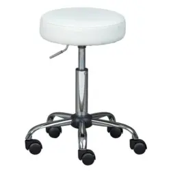 Drehhocker in Kunststoff Weiß