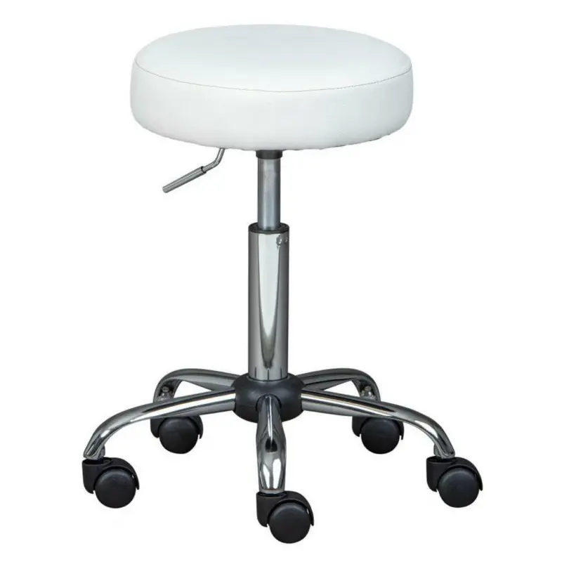 Drehhocker in Kunststoff Weiß