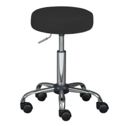 Drehhocker in Kunststoff Schwarz