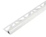 Hornbach Viertelkreis-Abschlussprofil Dural Durondell DRAC 1030 aluminium weiß pulverbeschichtet 250 cm