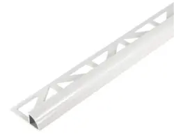 Viertelkreis-Abschlussprofil Dural Durondell DRAC 1030 aluminium weiß pulverbeschichtet 250 cm