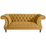 XXXLutz Lauterach - Ihr Möbelhaus bei Bregenz Chesterfield-Zweisitzer-Sofa in Velours Gelb