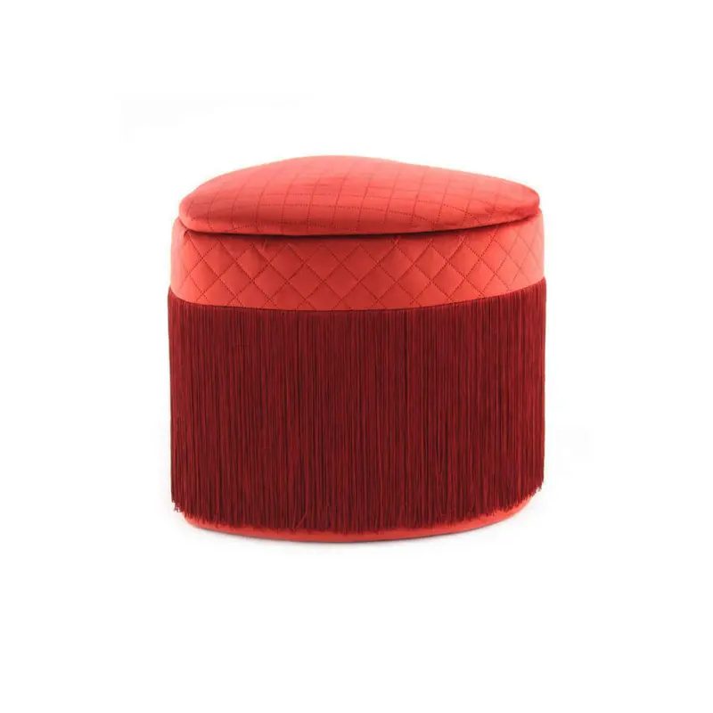 Hocker in Holz, Kunststoff, Textil, Holzwerkstoff Bordeaux