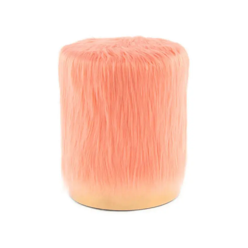 Hocker in Holz, Metall, Kunststoff, Textil, Holzwerkstoff Orange