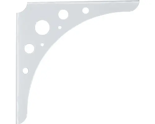 Konsole Delta Line B 24,5 x H 300 x T 300 mm weiß