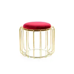 Beistelltisch in Metall, Kunststoff, Glas, Textil, Holzwerkstoff 50/50/45 cm