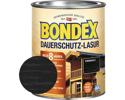 Dauerschutz-Lasur Bondex ebenholz 750 ml