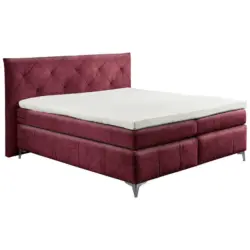 Boxspringbett 180/200 cm in Bordeaux