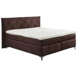 Boxspringbett 180/200 cm in Lila, Aubergine