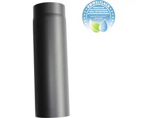 Ofenrohr Bertrams Ø 150 mm senotherm UHT-Hydro schwarz 0,50 m