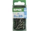 Hornbach Spax Universalschraube, Edelstahl A2, Senkkopf T 15, Holz-Vollgewinde, 3,5x25 mm, 25 Stück