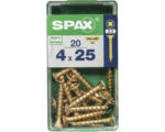 Hornbach Spax Universalschraube Kreuzschlitz PZ 2, Senkkopf, Holz-Vollgewinde, 4x25 mm, 20 Stück