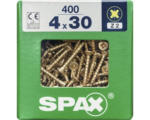 Hornbach Spax Universalschraube Kreuzschlitz PZ 2, Senkkopf, Holz-Vollgewinde, 4x30 mm, 400 Stück