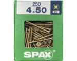 Hornbach Spax Universalschraube Kreuzschlitz PZ 2, Senkkopf, Holz-Vollgewinde, 4x50 mm, 250 Stück