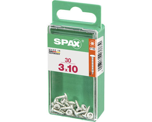 Spax Universalschraube T 10, Halbrundkopf, 3x10 mm, 30 Stück