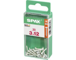 Spax Universalschraube T 10, Halbrundkopf, 3x12 mm, 30 Stück