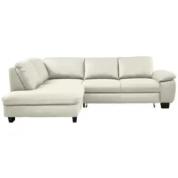 Ecksofa in Mikrofaser Creme