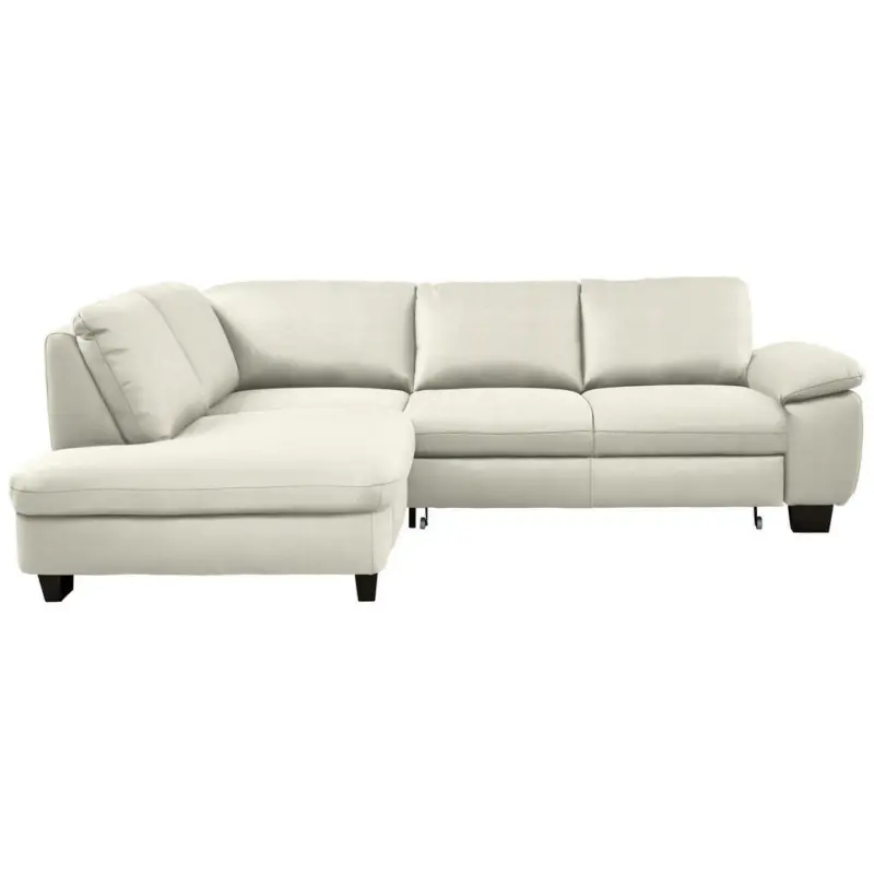 Ecksofa in Mikrofaser Creme