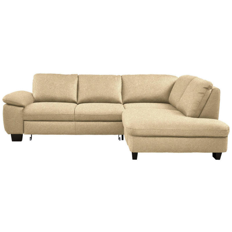 Ecksofa in Mikrofaser Beige