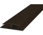 Hornbach Einschubprofil beidseitig Weich-PVC braun selbstklebend 30 x 1000 mm