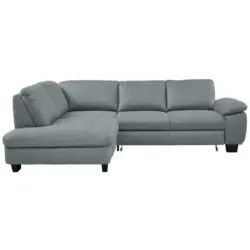 Ecksofa in Mikrofaser Hellblau