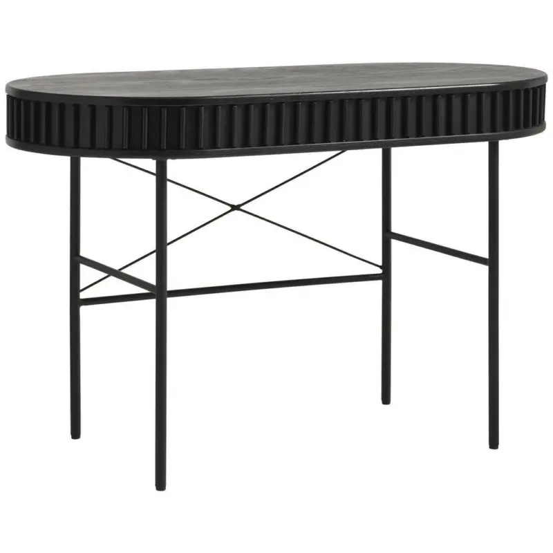 Schreibtisch 120/60/75 cm in Schwarz