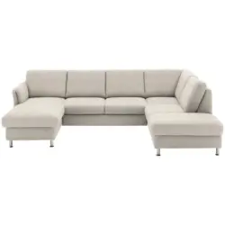 Wohnlandschaft in Flachgewebe Beige