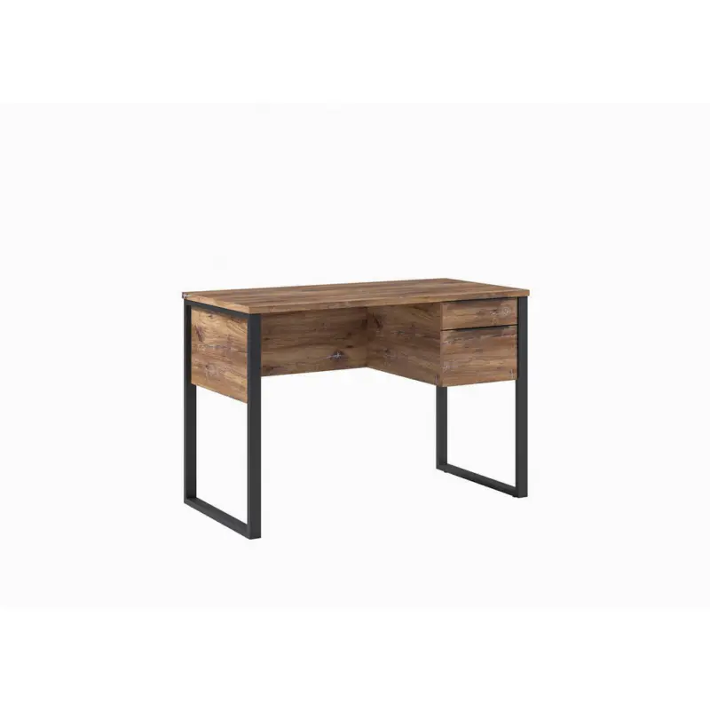 Schreibtisch 112/55/75,5 cm in Anthrazit, Eichefarben