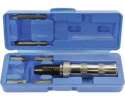 Hand-Schlagschrauber 1/2" aus Titan incl. Bits