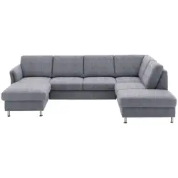 Wohnlandschaft in Flachgewebe Blau