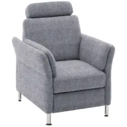 Sessel in Flachgewebe Blau