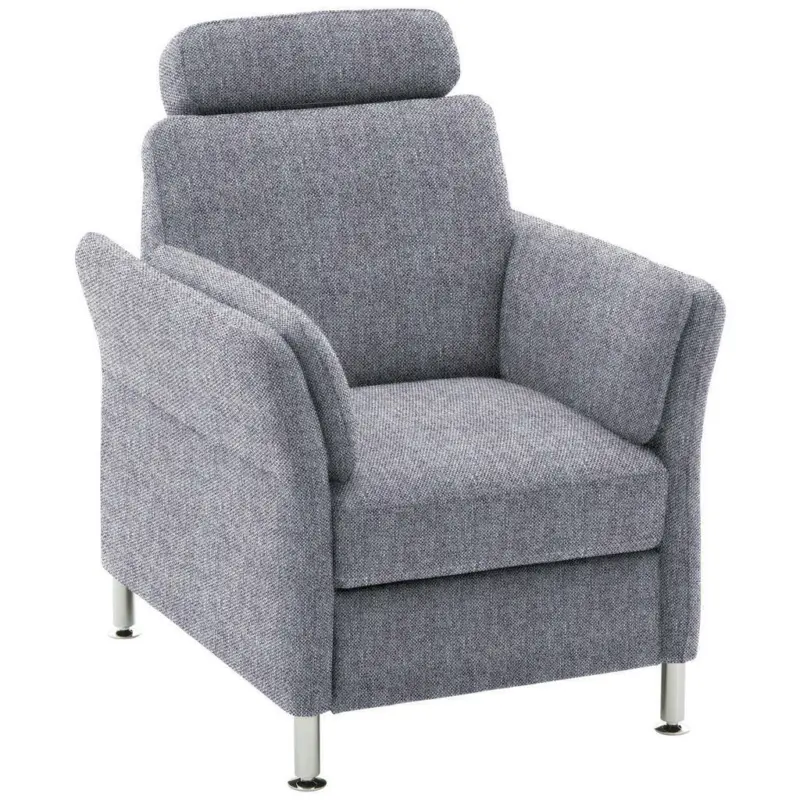 Sessel in Flachgewebe Blau