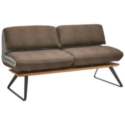 Sitzbank 164/83/74 cm in Grau, Wei&szlig;, Beige