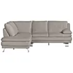 XXXLutz Lauterach - Ihr M&ouml;belhaus bei Bregenz Ecksofa in Echtleder Grau