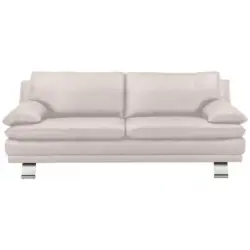 2,5-Sitzer in Echtleder Greige