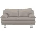 XXXLutz Lauterach - Ihr M&ouml;belhaus bei Bregenz Zweisitzer-Sofa in Echtleder Grau