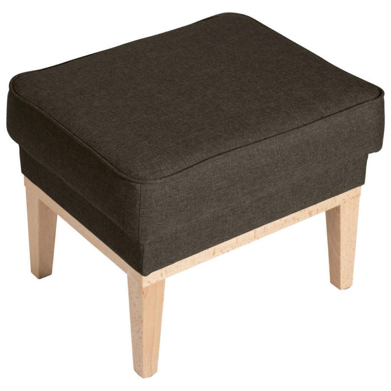 Hocker in Textil Braun