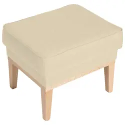 Hocker in Textil Beige