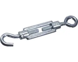 Spannschloss Ø 10x120 mm galv.verzinkt mit Haken und Ösen 10 Stück
