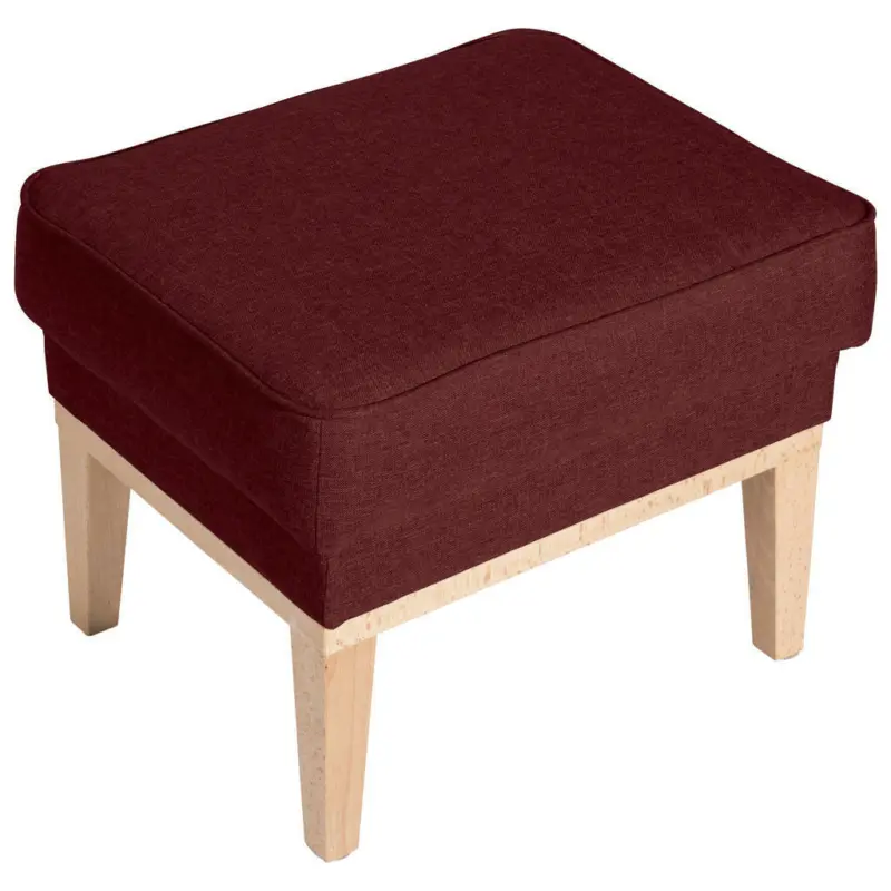 Hocker in Textil Rot
