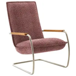 Sessel in Flachgewebe Rot