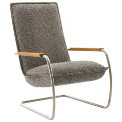 Sessel in Flachgewebe Braun