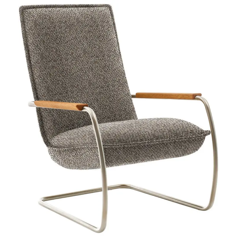 Sessel in Flachgewebe Braun