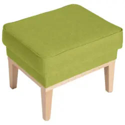 Hocker in Textil Hellgrün